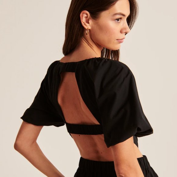 EUC Abercrombie High-Neck Open Back Midi Dress - Picture 3 of 9